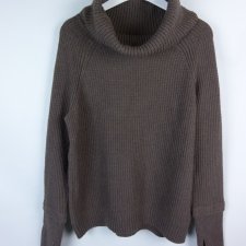 Market&Spruce grubszy sweter z golfem golf / M