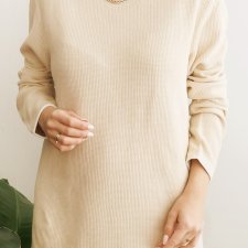 Beżowy sweter Review M