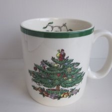 Spode christmas tree s 3324   - 1998 kubek porcelanowy kultowe zdobienie od SPODE