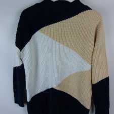 Classic sweter półgolf bawełna akryl S / 36 - 38