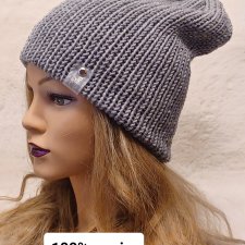 CZAPKA BEANIE Z WEŁNY 100%  MERINO / RÓŻNE KOLORY