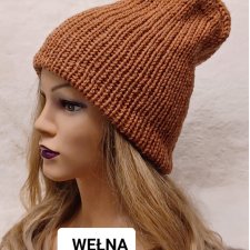 CZAPKA BEANIE Z WEŁNY i ALPAKI