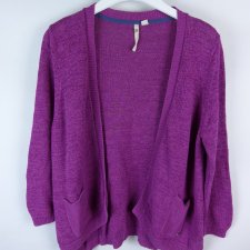 White Stuff lniany sweter kardigan purple 18 / 46