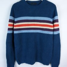 ASOS męski sweter ciemny turkus / XS