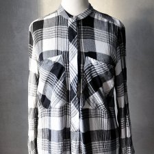 Tunika koszula w kratę tartan rock punk XS - M