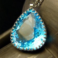 Naszyjnik Swiss Blue - Topaz Swiss Blue Srebro V