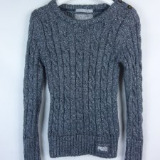 Superdry metalizowany sweter / S