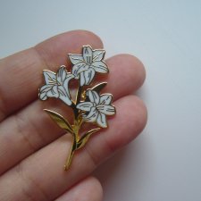 PIN PRZYPINKA BROSZKA LILIE