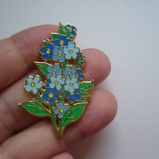 PIN PRZYPINKA BROSZKA NIEZAPOMINAJKI