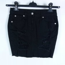 Parisian dżinsowa spódnica mini jeans dziury 8 / 36