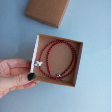 Koralowy choker