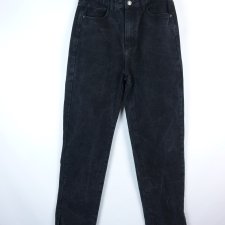 Momokrom jeans wysoki stan spodnie proste nogawki 12 / 40