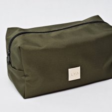 Kosmetyczka wodoodporna, duża męska kosmetyczka podróżna, saszetka etui organizer khaki