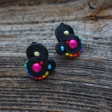 Kolorowe lentinki- klipsy soutache