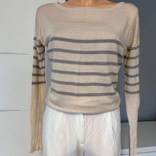 Sweter delikatny cieniutki Day Birger et Mikkelsen r.S/M w paseczki