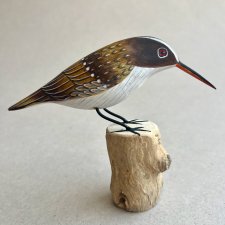 Hand Carved Wooden Bird ❤ Rzeźba w ptasiej odsłonie ❤ Ręcznie malowana figurka