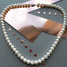 Natural Pearl Luxury Art Modern Design  ❤ Czar i elegancja z natury ❤ Naturalne perły osadzone w srebrze ❤