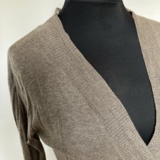 Sweter kardigan kopertowy angora kaszmir