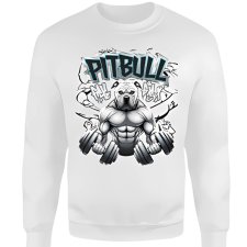 BLUZA  BEZ KAPTURA PITBULL GYM CZARNA , BIAŁA w rozmiarach S, M, L, XL, XXL