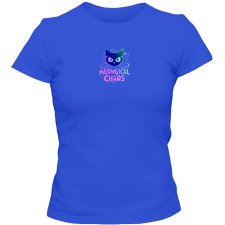 KOSZULKA DAMSKA T-SHIRT MEOWGICAL CHAOS, CZARNA, BIAŁA, NIEBIESKA LUB RÓŻOWA STANDARD o  rozmiarach S, M, L, XL, XXL