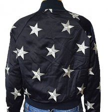 DESIGNERSKA KURTKA BOMBER W GWIAZDY XS S M