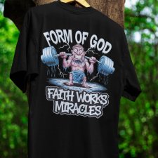 KOSZULKA Unisex T-SHIRT FORM OF GOD CZARNA, BIAŁA w rozmiarach S, M, L, XL, XXL