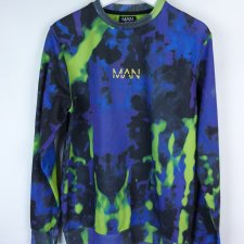 Boohoo Man bluza męska wielokolorowa neon  / S