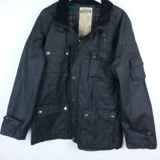 Huntington&CO woskowana powlekana kurtka parka / XL