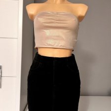 Bershka 36 S high waist czarna spódniczka z wysokim stanem dopasowana