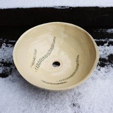 Mała Umywalka 46 cm Ceramiczna Nablatowa Ceramiczna ‘Szmaragd’ biały na zewnątrz – Elegancka Ekstrawagancja w Kolorze Zieleni, umywalka nablatowa, um