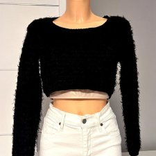 Sweter krótki crop top Crafted r.M 38 bawełna 50 %