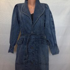 Płaszcz jeansowy, True Vintage L oversize