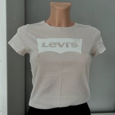 Levis XS, 100% bawełna, t-shirt pudrowy róż z logo