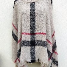 DZIANINOWE PONCHO