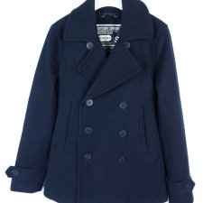 SuperDry Peacoat kurtka bosmanka z wełną / S