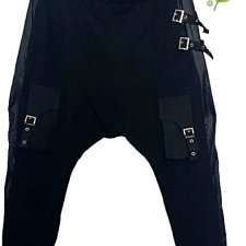 REDESIGN DESIGNERSKIE SPODNIE ROCK BAGGY CARGO KIESZENIE PASKI M L XL