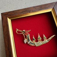 Royal Barge Suphannahong, Thailand ❤ Orientalna miniatura w ramce