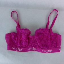 Pour Moi miękki biustonosz koronka pink 36DD / 80E