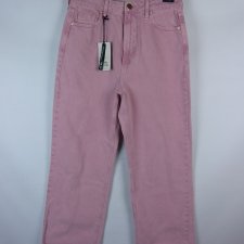 River Island pink jeans dżins szerokie nogawki z metką 12s / 38s