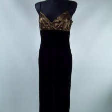 Dorothy Perkins welurowa sukienka maxi welur 12 / 40