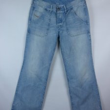 Diesel Wirky flare jeans spodnie dżins szerokie nogawki W31 L32