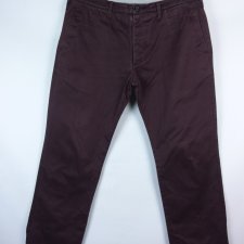 Paul Smith spodnie chinosy bawełna burgund / 34