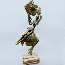 Art Modern ❤ Abstract Bronze Statue 31cm.❤ Efektowna figura wykonana z brązu