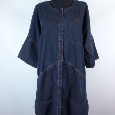 Gudrun Sjoden dżinsowa sukienka mini oversize / M