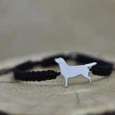 Labrador retriever - bransoletka z psem - srebro 925