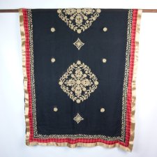 duży hinduski szal dupatta haft 216 x 90 cm