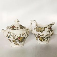 Mlecznik i cukierniczka angielska porcelana England