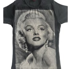 Vintage y2k Blouse Top  Marilyn Monroe print Lolita Coquette