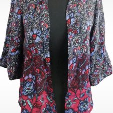 Kimono Narzutka Bolerko wzory Boho Hippie żakiet