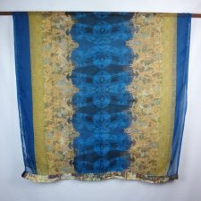 duży indyjski szyfonowy szal dupatta 220 x 110 cm